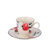 1 كوب شاي مع طبق - متعدد الألوان السعة: 200 مل